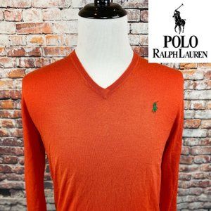 Polo Ralph Lauren Custom Fit Orange Merino Sweater